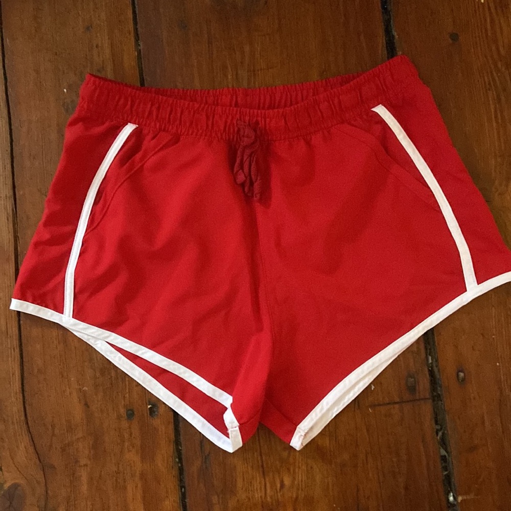 Red athletic Aeropostale shorts
